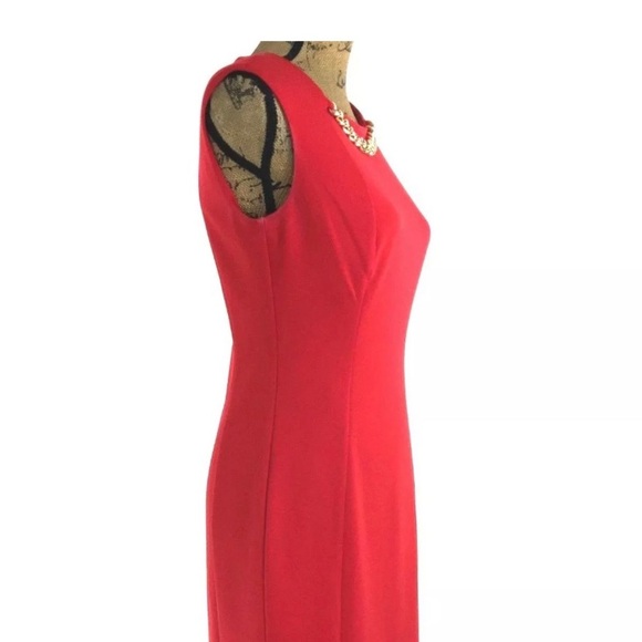 Calvin Klein Dress True Red Gold Chain - Picture 5 of 9